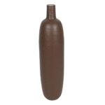 Aeris Βαζο 20x78cm Μεταλλο Καφε Σκουρο