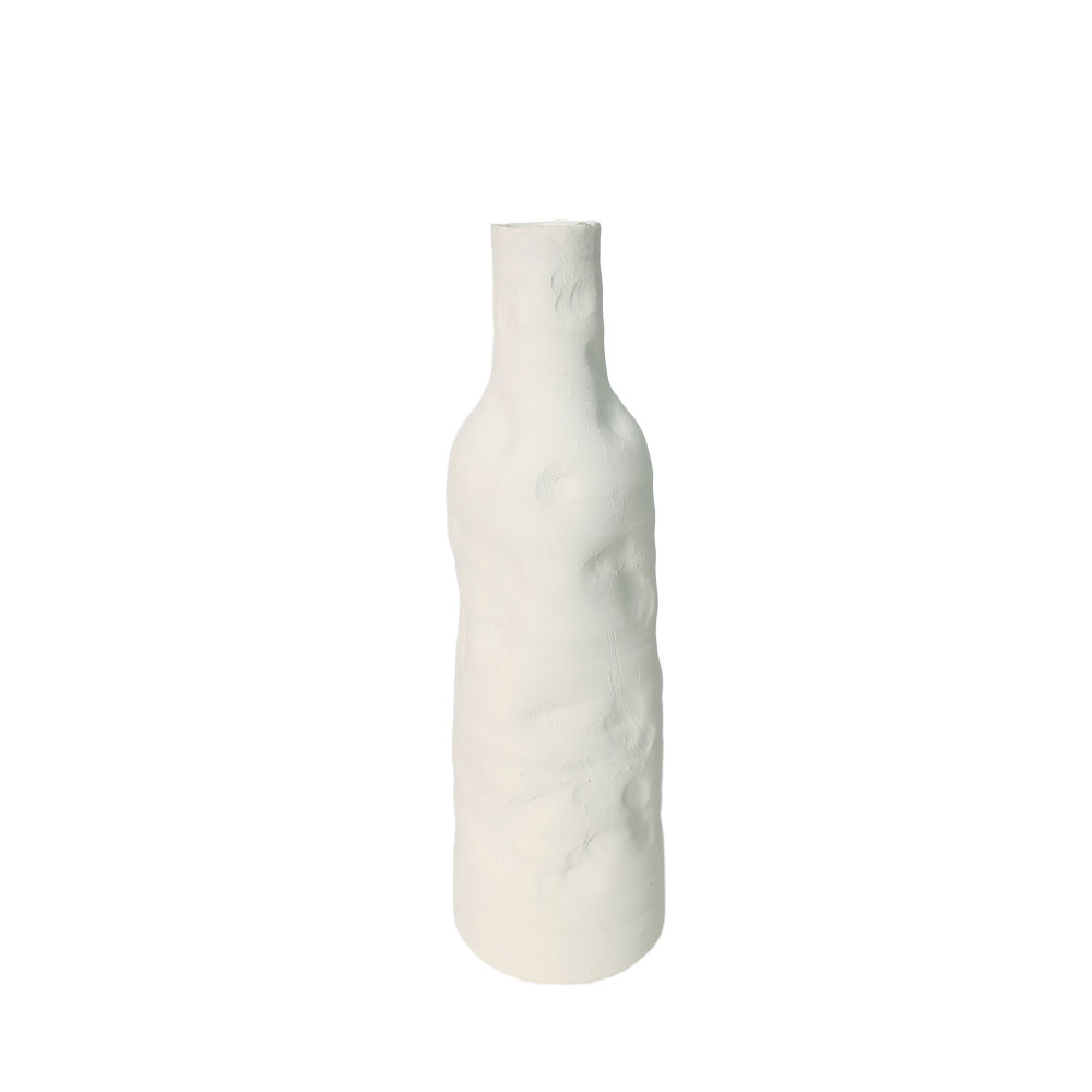 034740-zbcjs-first-_1 Orenda Βαζο 14x14x44cm Κεραμικο Λευκο - Image 1