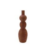 Stellar Βαζο 16x16x51cm Κεραμικο Terracotta