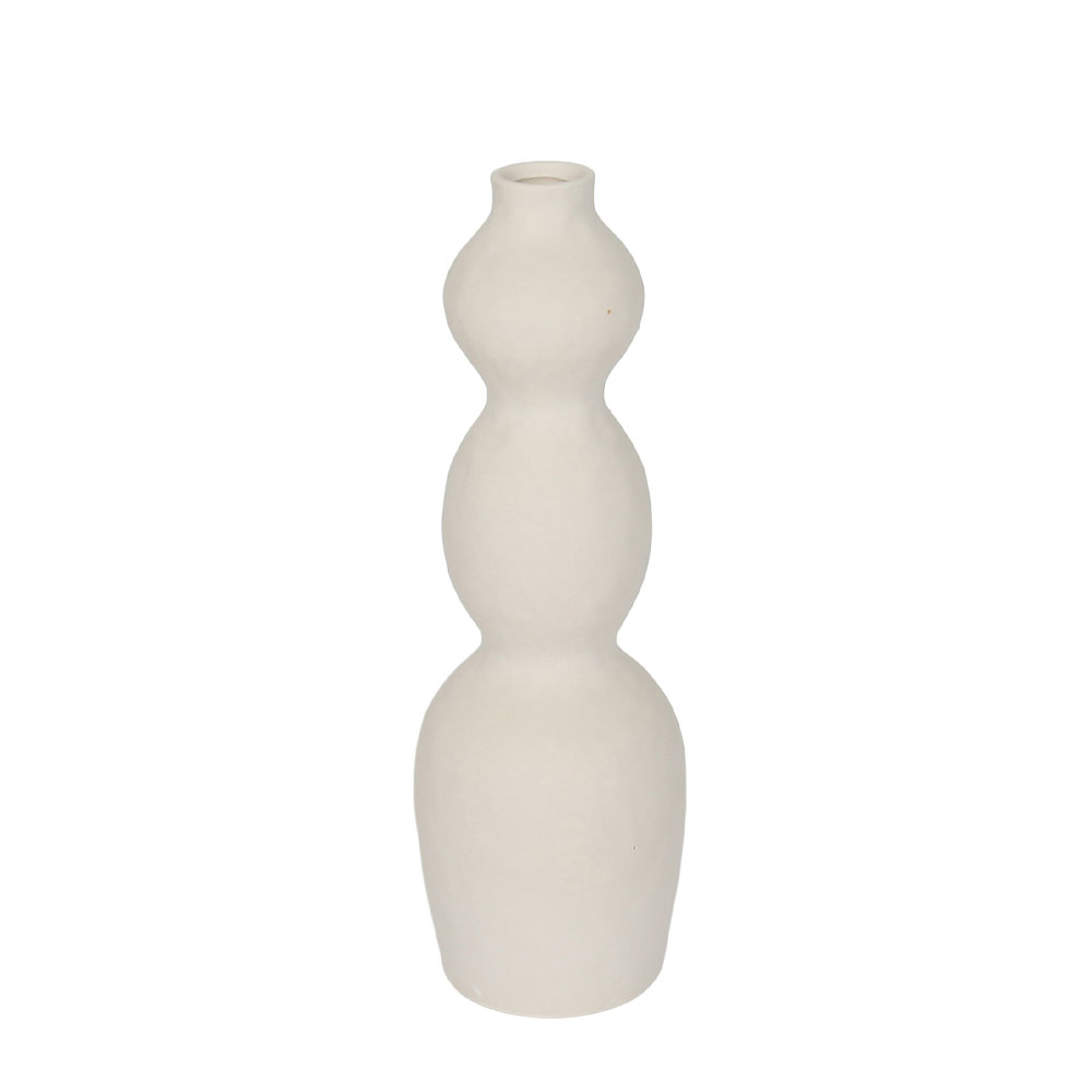034785-pYZUm-first-_1 Aira Βαζο 13x13x39cm Κεραμικο Λευκο - Image 1