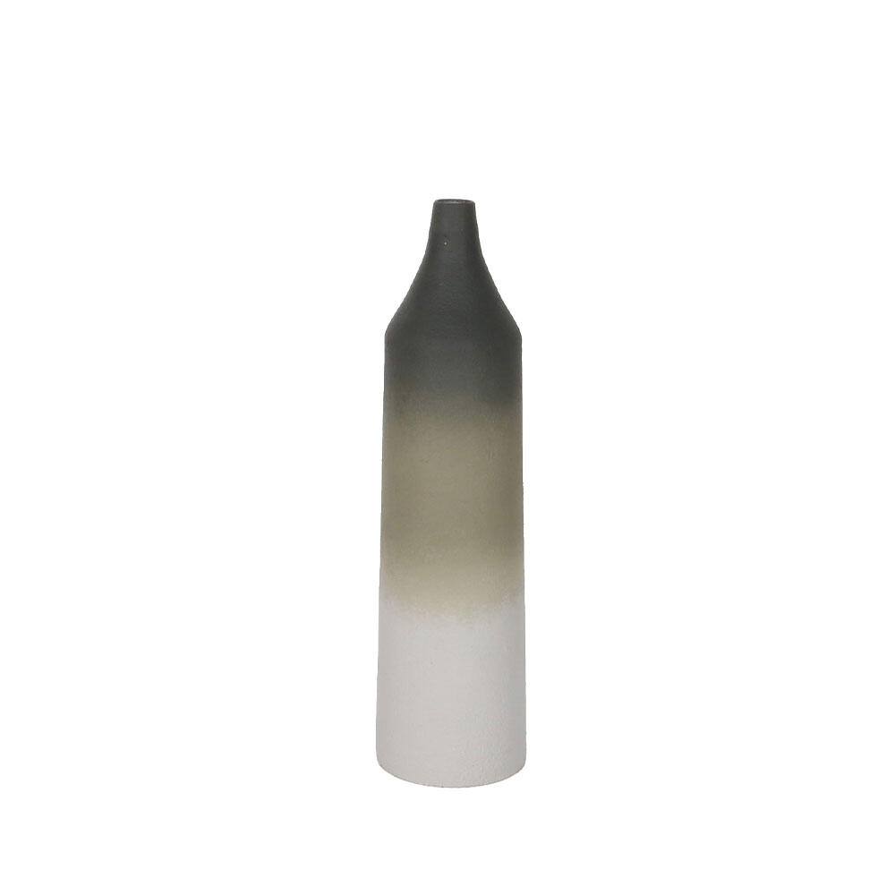 034795-24MyX-first-_1 Orin Βαζο 20x20x76cm Μεταλλο Πρασινο Σκουρο Λαδι Λευκο - Image 1