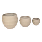 Florra Κασπω Set 3τμχ 54x54x48cm Mgo Μπεζ