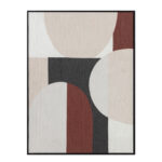 Rova Πινακας Διακοσμησης Με Κορνιζα 60x80x3.2cm Καμβας Πολυχρωμο Ξυλο Μαυρο