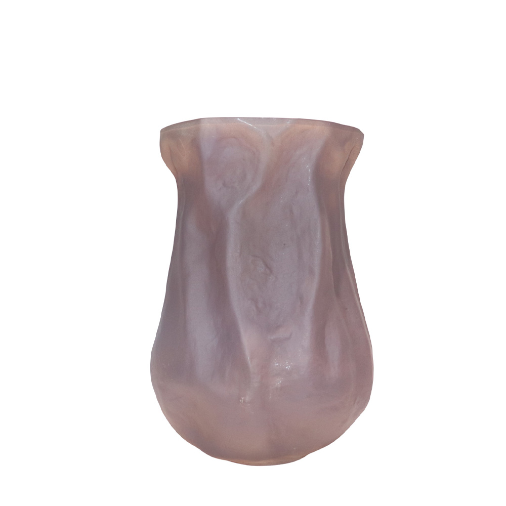 035141-CbNhs-first-_1 Mist Βαζο 27x24x38cm Γυαλι Καφε Ανοιχτο - Image 1