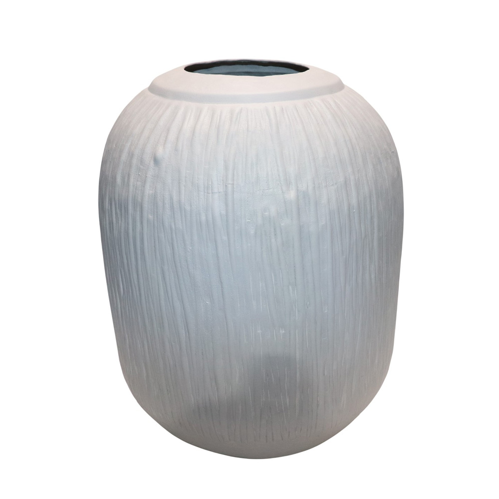 035235-59o0c-first-_1 Ivora Βαζο 29.5x29.5x40cm Αλουμινιο Off White - Image 1