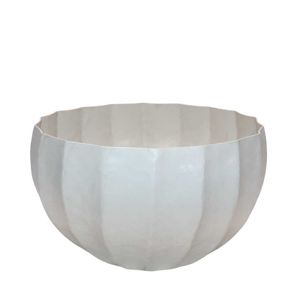 035237-r8P33-first-_1 Ivella Βαζο 30x30x18cm Αλουμινιο Off White - Image 1