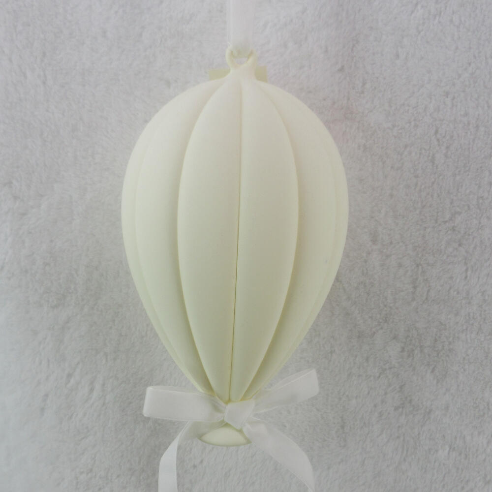 035296-7dRIO-first-_1 Glow Dream Χριστουγεννιατικη Μπαλα 16x16x27cm Τσοχα Off White - Image 1