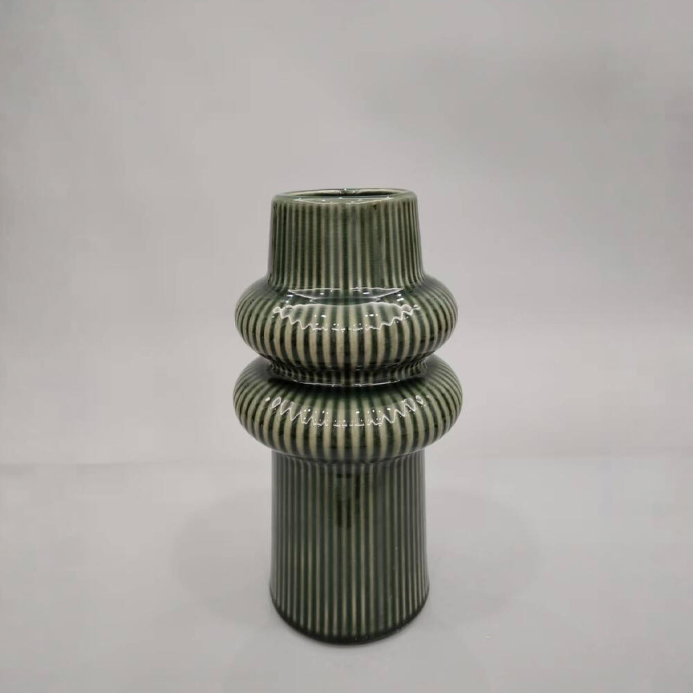 035312-BE4lb-first-_1 Aro Βαζο 18x18x35cm Κεραμικο Πρασινο - Image 1