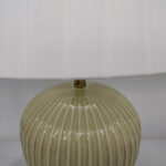 Sera Φωτιστικο Επιτραπεζιο 35x35x52cm Κεραμικο Λαδι Μεταξωτο Υφασμα Λευκο - Image 3