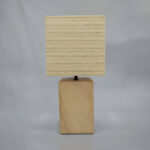 Arco Φωτιστικο Επιτραπεζιο 20x14x42.5cm Κεραμικο Φυσικο Χαρτι Φυσικο