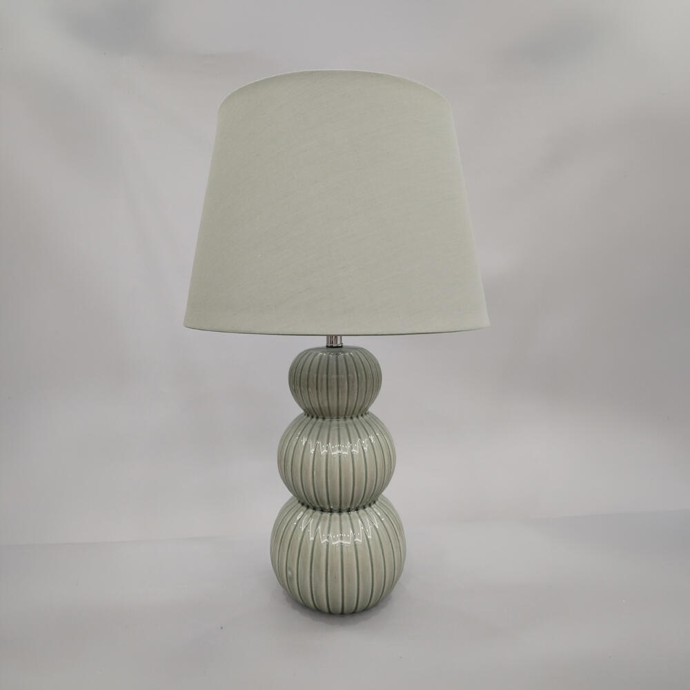 035324-zn8yX-first-_1 Soma Φωτιστικο Επιτραπεζιο 35x35x56cm Κεραμικο Μεντα Λινο Μεντα - Image 1