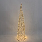 Luminis Xmas LED Δεντρο Θερμο Φως 25x25x100cm Σιδερο Χρυσο Pet