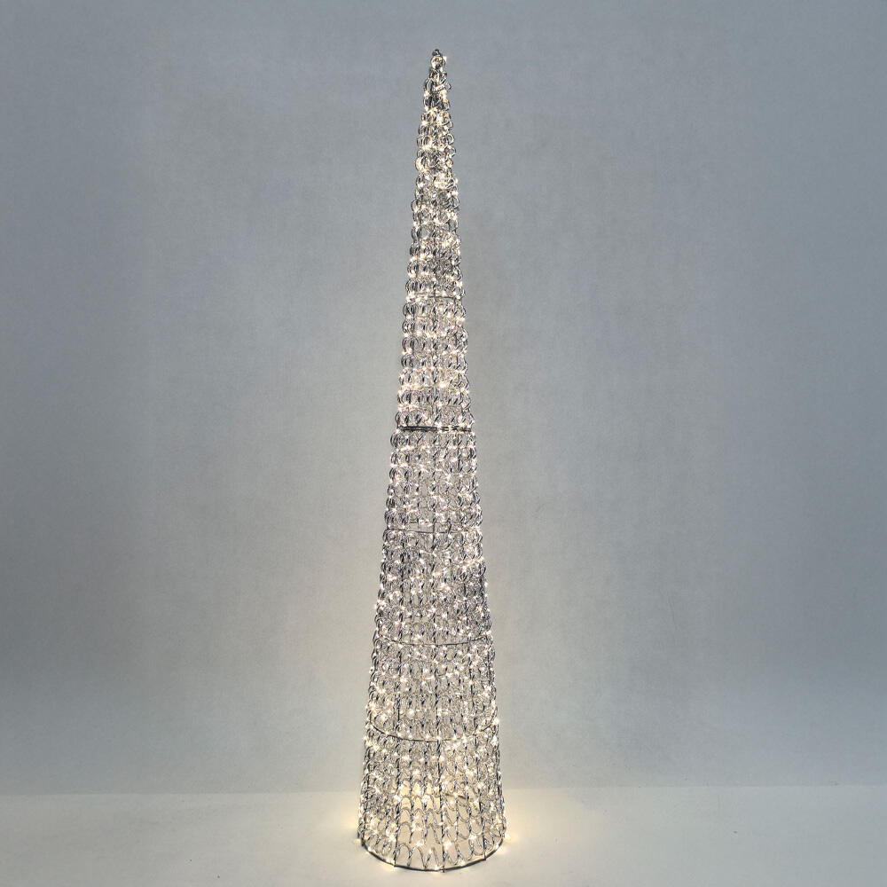 035350-xqMv1-first-_1 Silven Xmas LED Δεντρο Θερμο Φως 28x28x150cm Σιδερο Ασημι Pet - Image 1
