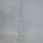 Glim Xmas Δεντρο Με LED 16x16x60cm Σιδερο Λευκο Pet - Image 2