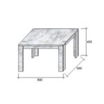 Magnum 90 Coffee Table Sonoma 90x50x45.5cm - Image 3