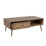 Ammos Coffee Table 1συρταρι Φυσικο Με Rattan 110x59x41.4cm - Image 3