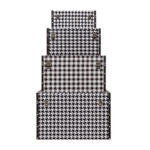 Ferre Μπαουλα Set 4τεμ Μαυρο Λευκο 64x40x40cm - Image 8