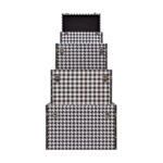 Ferre Μπαουλα Set 4τεμ Μαυρο Λευκο 64x40x40cm - Image 9