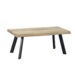 Brick-Urban Coffee Table Φυσικο Μαυρο 110x60x45cm
