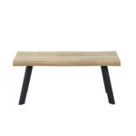 Brick-Urban Coffee Table Φυσικο Μαυρο 110x60x45cm - Image 3