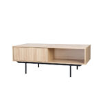 Rigote Coffee Table 1συρταρι Sonoma Μαυρο 120x59x45cm - Image 2