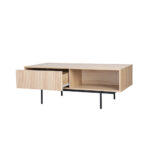 Rigote Coffee Table 1συρταρι Sonoma Μαυρο 120x59x45cm - Image 4