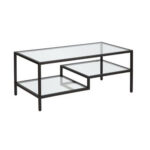 Step Coffee Table Μαυρο 110x50x42cm