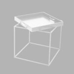 Butler Side Table Λευκο 45x45x45cm - Image 2