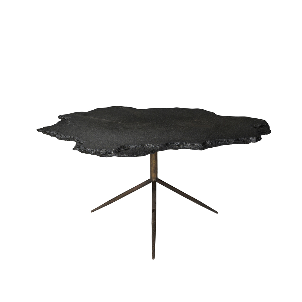 04-0837-bxpop-first-_1 Piedra Coffee Table Γκρι Σκουρο Brass Antique 94x82x45cm - Image 1