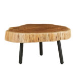 Raw Coffee Table Φυσικο 80x80x40cm - Image 5