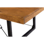 Wire Coffee Table Καρυδι Μαυρο 120x60x40cm - Image 8