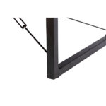 Wire Coffee Table Καρυδι Μαυρο 120x60x40cm - Image 9