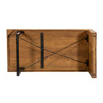 Wire Coffee Table Καρυδι Μαυρο 120x60x40cm - Image 10