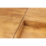 Combo Coffee Table Καρυδι Μαυρο 84x80x42cm - Image 3