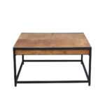 Combo Coffee Table Καρυδι Μαυρο 84x80x42cm - Image 4