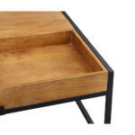 Combo Coffee Table Καρυδι Μαυρο 84x80x42cm - Image 8