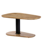 Level Coffee Table Φυσικο Μαυρο 95x65x48cm