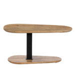 Level Coffee Table Φυσικο Μαυρο 95x65x48cm - Image 4
