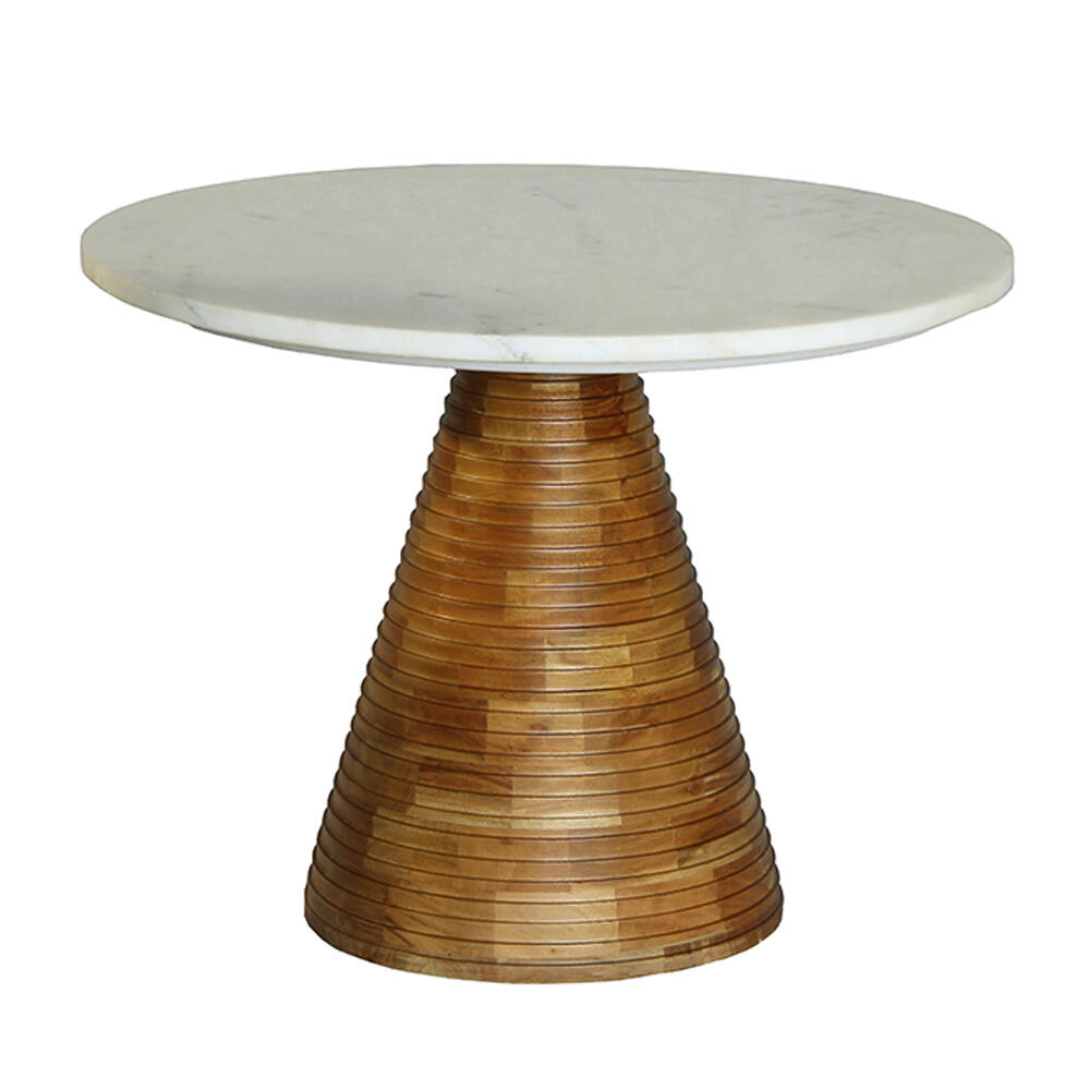 04-1051-9DVQo-first-_1 Savoa Side Table Λευκο Καρυδι 60x60x45cm - Image 1