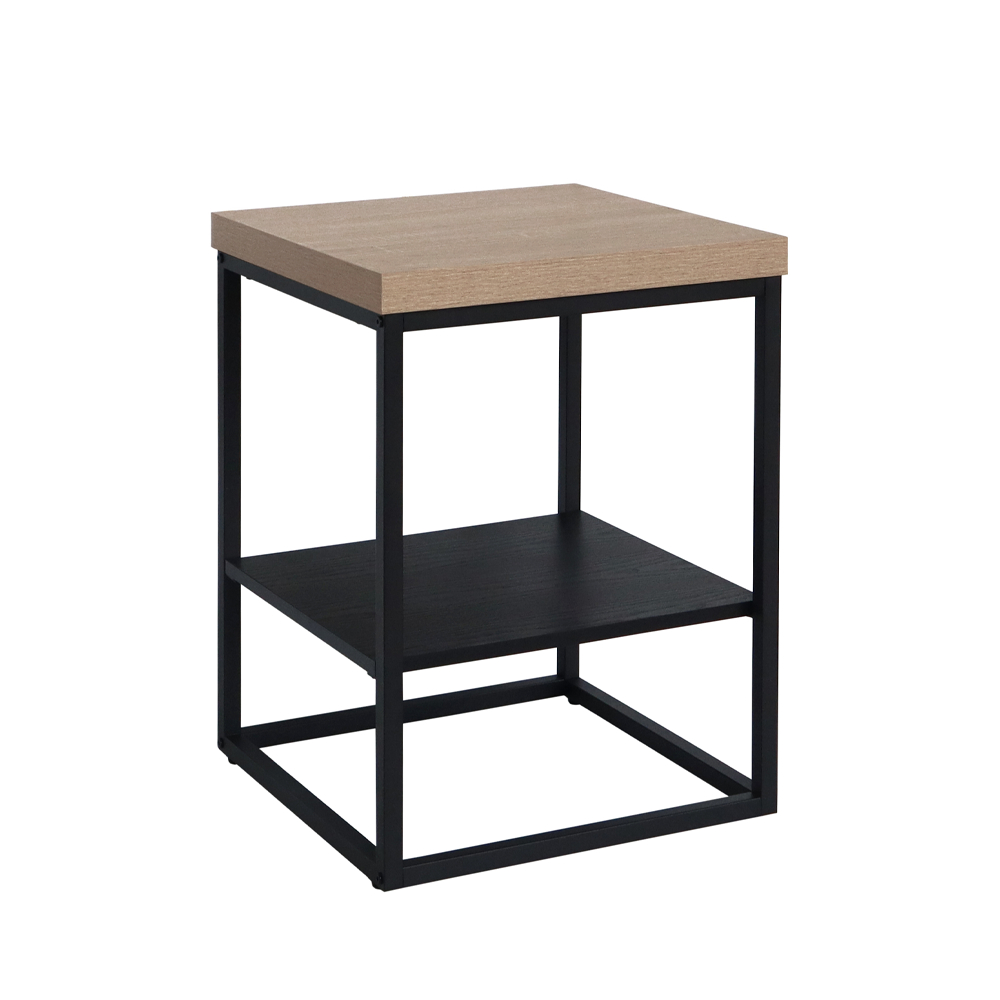 04-1061-b5smw-first-_1 Ale Side Table Sonoma Μαυρο Oak Μαυρο 45x45x60cm - Image 1