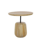 Paloma Side Table Φυσικο 46x46x45cm