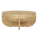 Paloma Coffee Table Φυσικο 91x91x40cm
