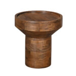 Dubai Side Table Καρυδι 50x50x54cm