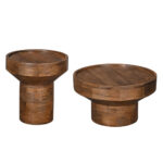Dubai Side Table Καρυδι 50x50x54cm - Image 5