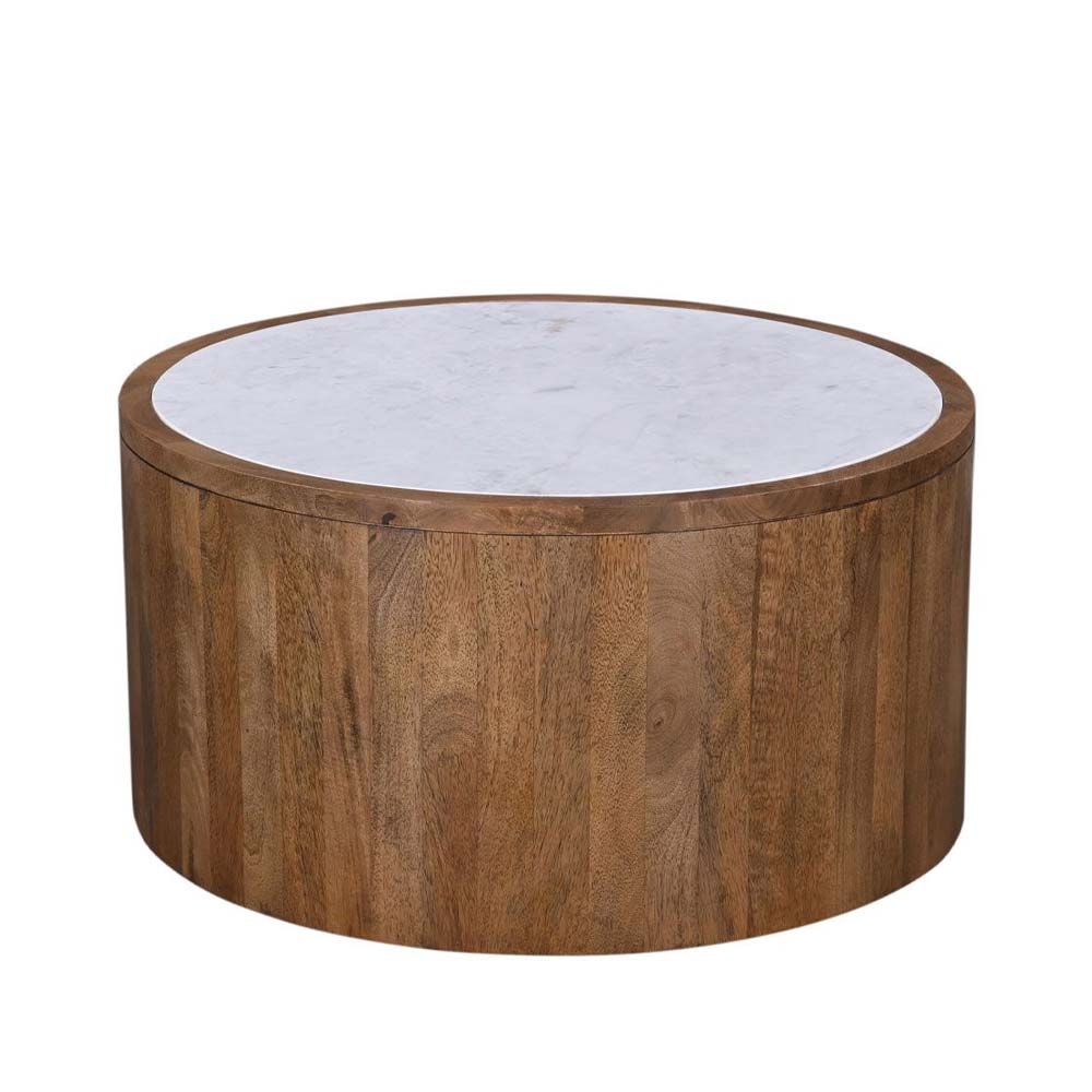 04-1082-DJqzf-first-_1 Abu Dhabi Coffee Table Καρυδι Λευκο 80x80x45cm - Image 1