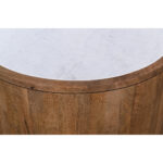 Abu Dhabi Coffee Table Καρυδι Λευκο 80x80x45cm - Image 3