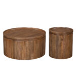 Arab Side Table Καρυδι 45x45x50cm - Image 5