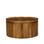 Arab Coffee Table Καρυδι 80x80x40cm