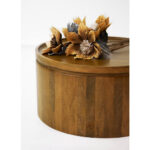 Arab Coffee Table Καρυδι 80x80x40cm - Image 2