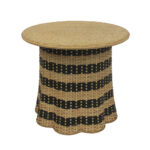 Nubia Coffee Table Φυσικο Μαυρο 60x60x52.5cm